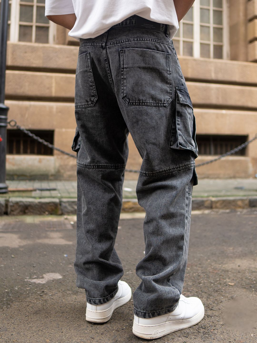 Powerlook Men Loose Fit Cargos Jeans