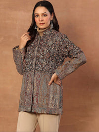 House of Chikankari Women Tailored Jaket Woolen