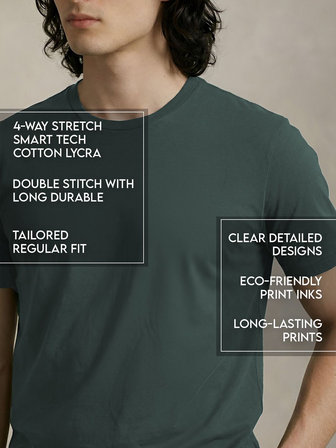 ADRO Men Typography Printed T-shirt