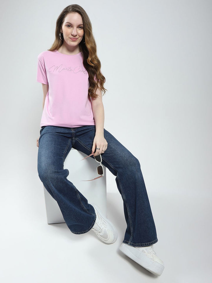 Monte Carlo Brand Logo Embroidered T-shirt