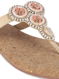 Mochi Women Open Toe Slip-On Flats