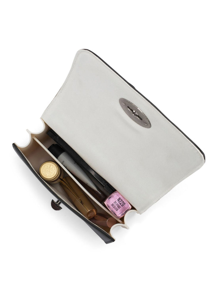 Lino Perros Colourblocked Structured Shoulder Bag With Detachable Sling Strap