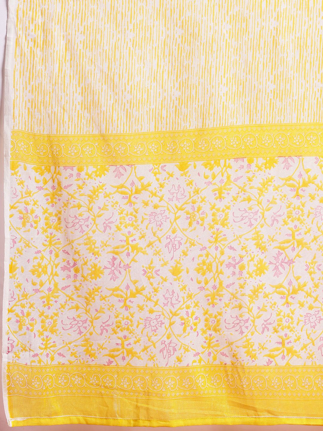 Anouk Floral Printed Pure Cotton Kurta with Trousers & Dupatta