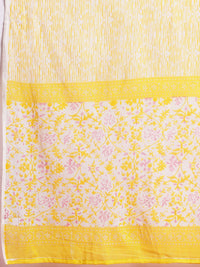 Anouk Floral Printed Pure Cotton Kurta with Trousers & Dupatta