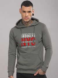 ADRO Men Printed Hooded Pullover Sweatshirt