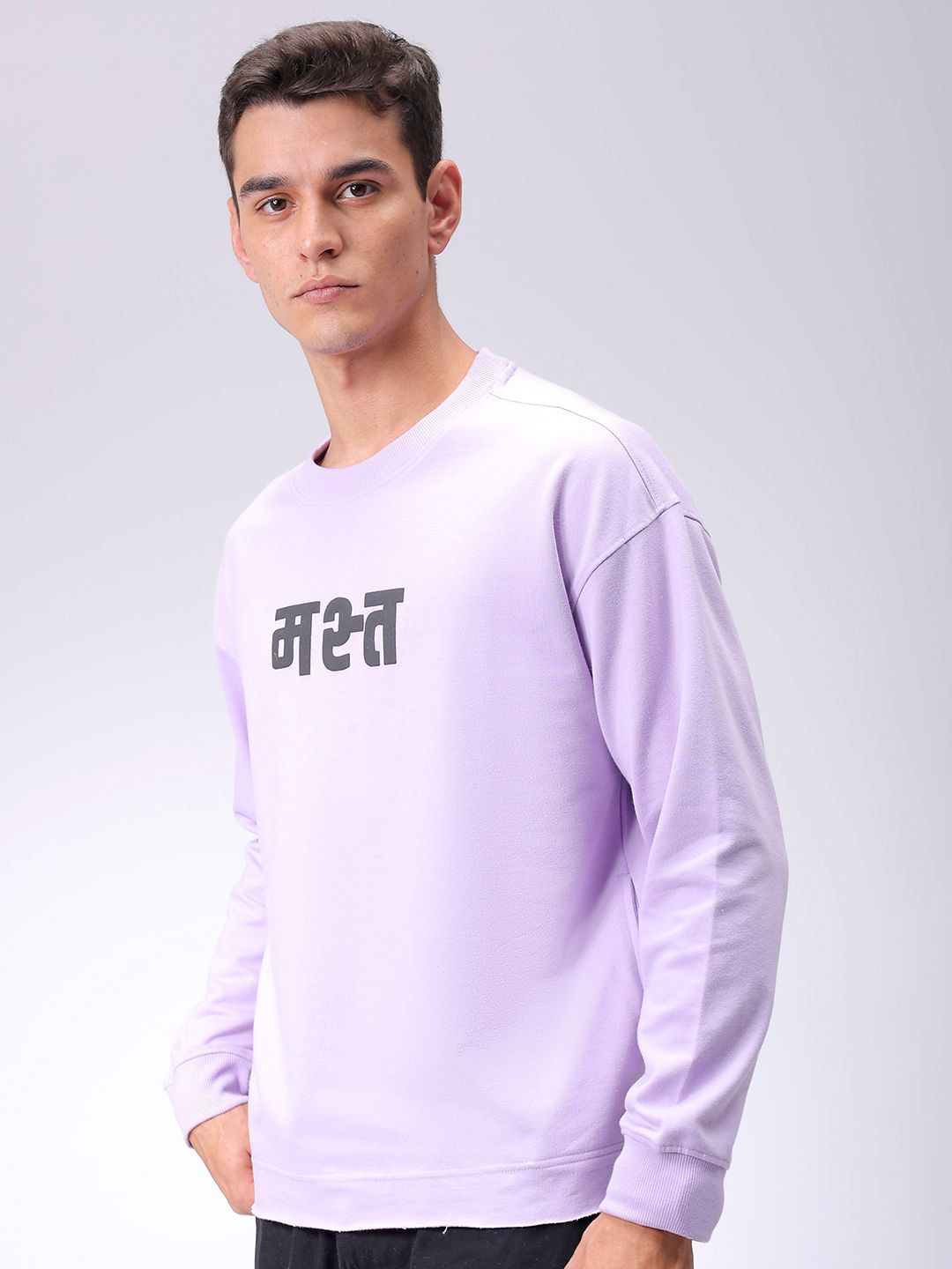 The Indian Garage Co Men Graphic Printed Cotton Sweatshirt