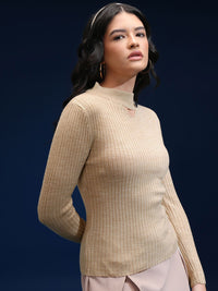 Tokyo Talkies Women Ribbed Pullover