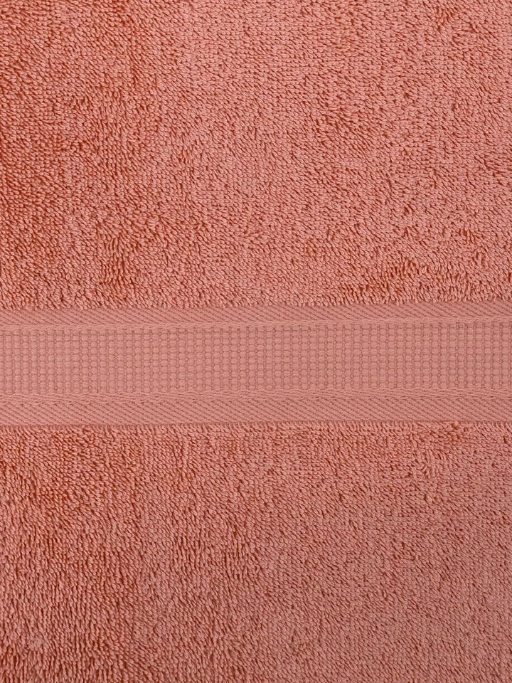 BOMBAY DYEING Peach-Coloured Cotton 550 GSM Bath Towel
