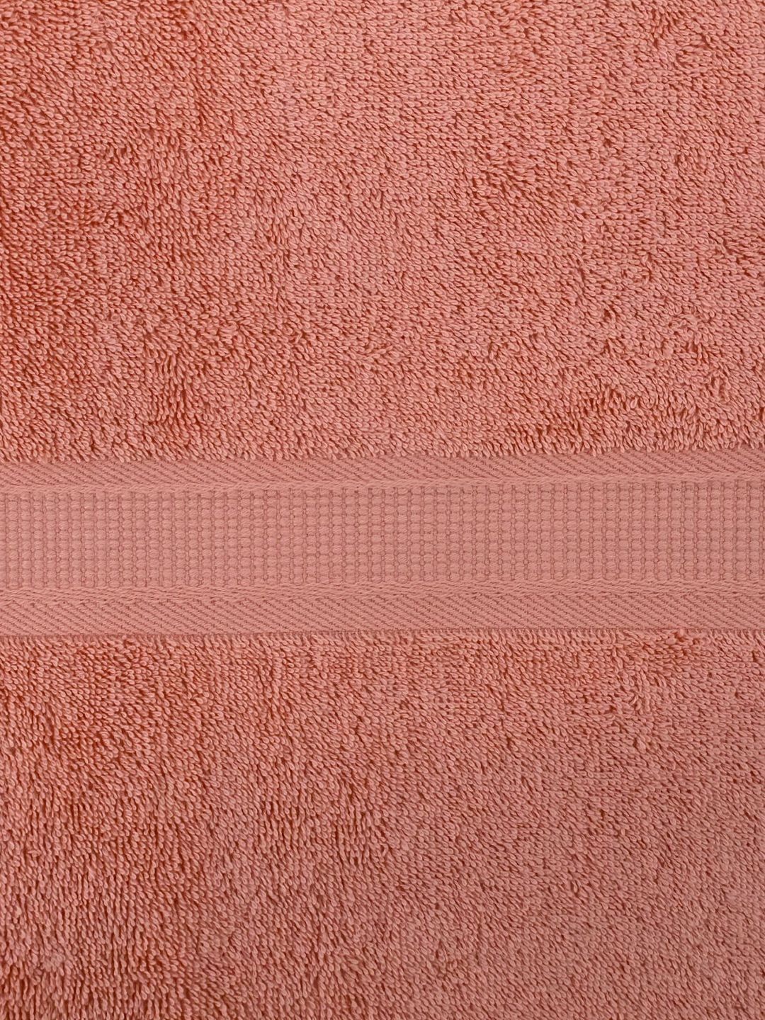 BOMBAY DYEING Peach-Coloured Cotton 550 GSM Bath Towel