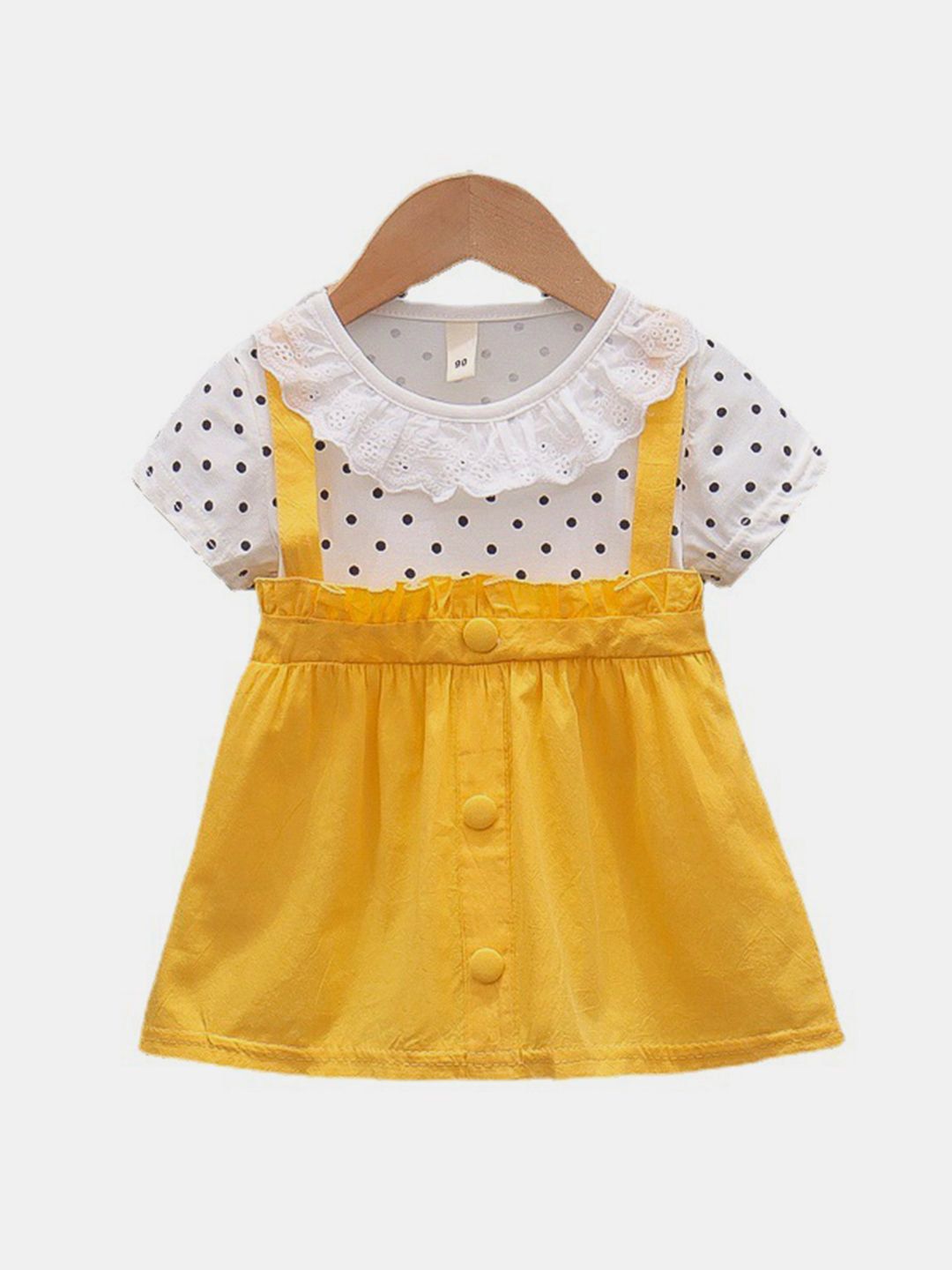 YK Girls Printed A-Line Dress