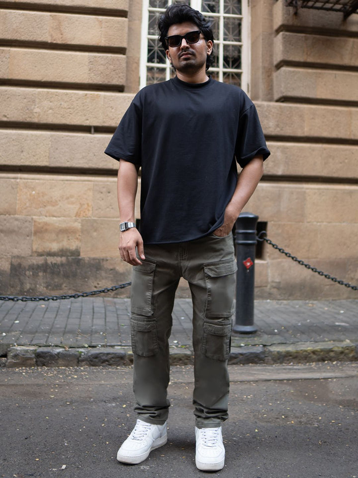 Powerlook Men Loose Fit Cargo Trousers