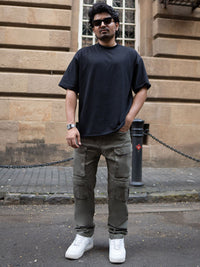 Powerlook Men Loose Fit Cargo Trousers