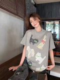 DressBerry Animal Printed Round Neck Cotton T-shirt