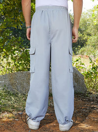 Campus Sutra Men Comfort Fit Mid-Rise Cargos Trousers