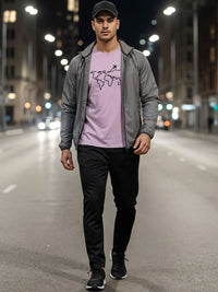 ADRO Men Graphic Printed Round Neck Cotton T-shirt