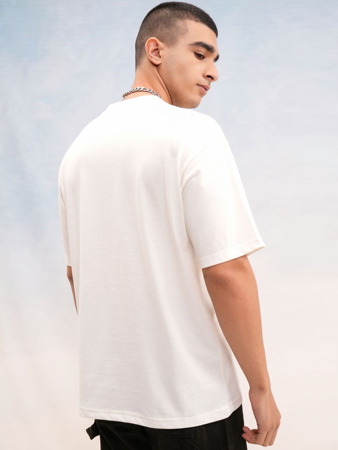 HIGHLANDER Men Graphic Printed Round Neck Cotton Relaxed Fit T-shirt