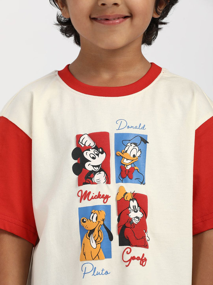 Nauti Nati Boys Graphic Printed Round Neck Cotton T-Shirt