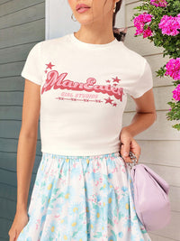 DressBerry Girly glam Typography T-shirt