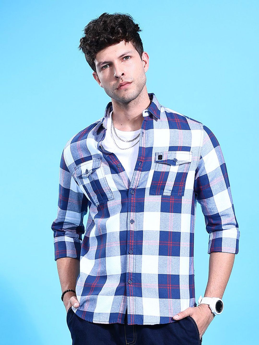 The Indian Garage Co Checked Casual Shirt