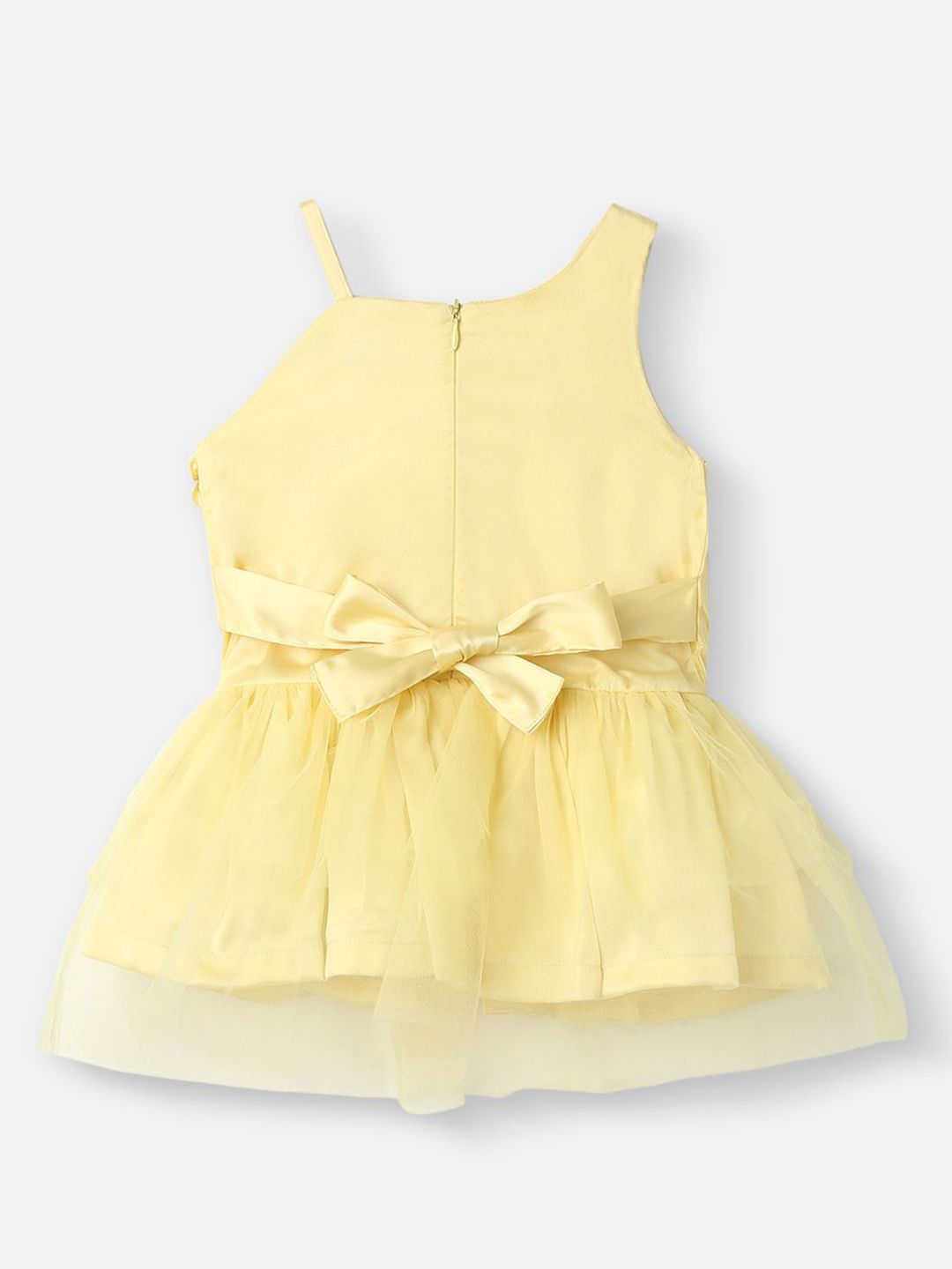 Nauti Nati Girls Mesh Party Frock One Shoulder Dress