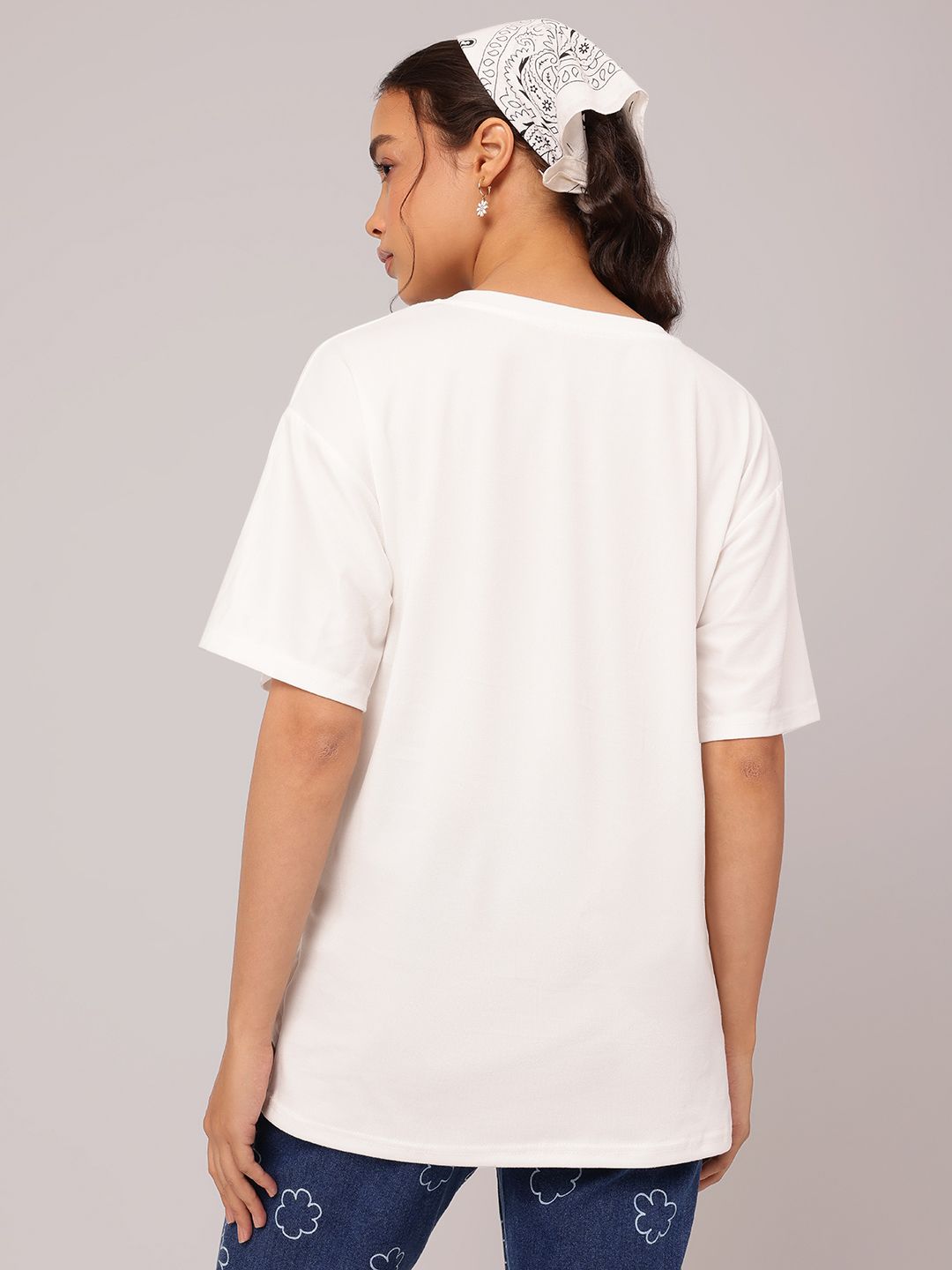 DressBerry Refresh & Slay Printed Relaxed Fit T-shirt