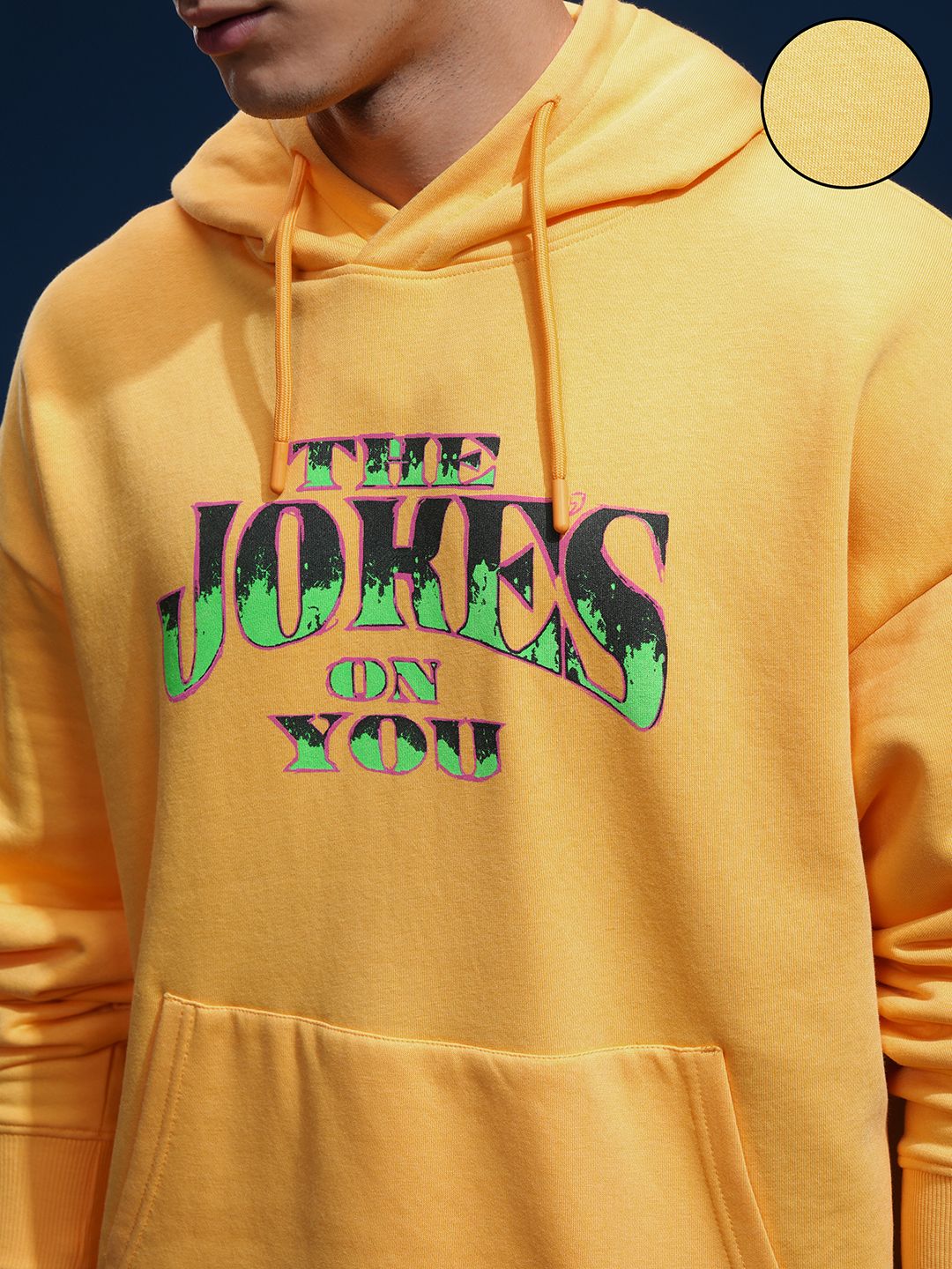 HIGHLADER Joker Men Oversized Drop Shoulder Hoodie Sweatshirt