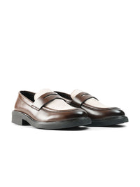 MONKSTORY Cosmopolitan Contrast Penny Loafers