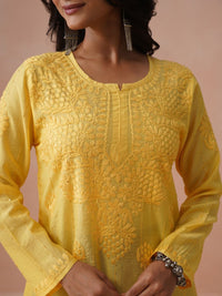 Rumah Wanita Chikankari Sulam Kurta Chikankari