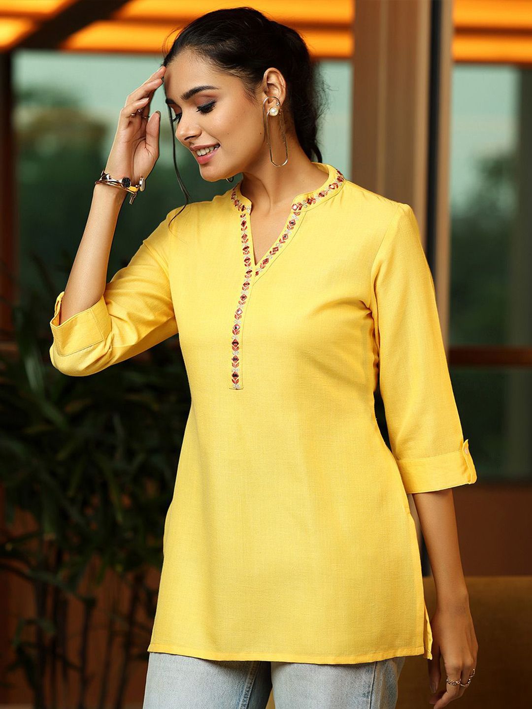 Libas V-Neck Kurti