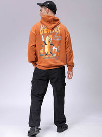 The Indian Garage Co Men Printed Hooded Sweatshirt