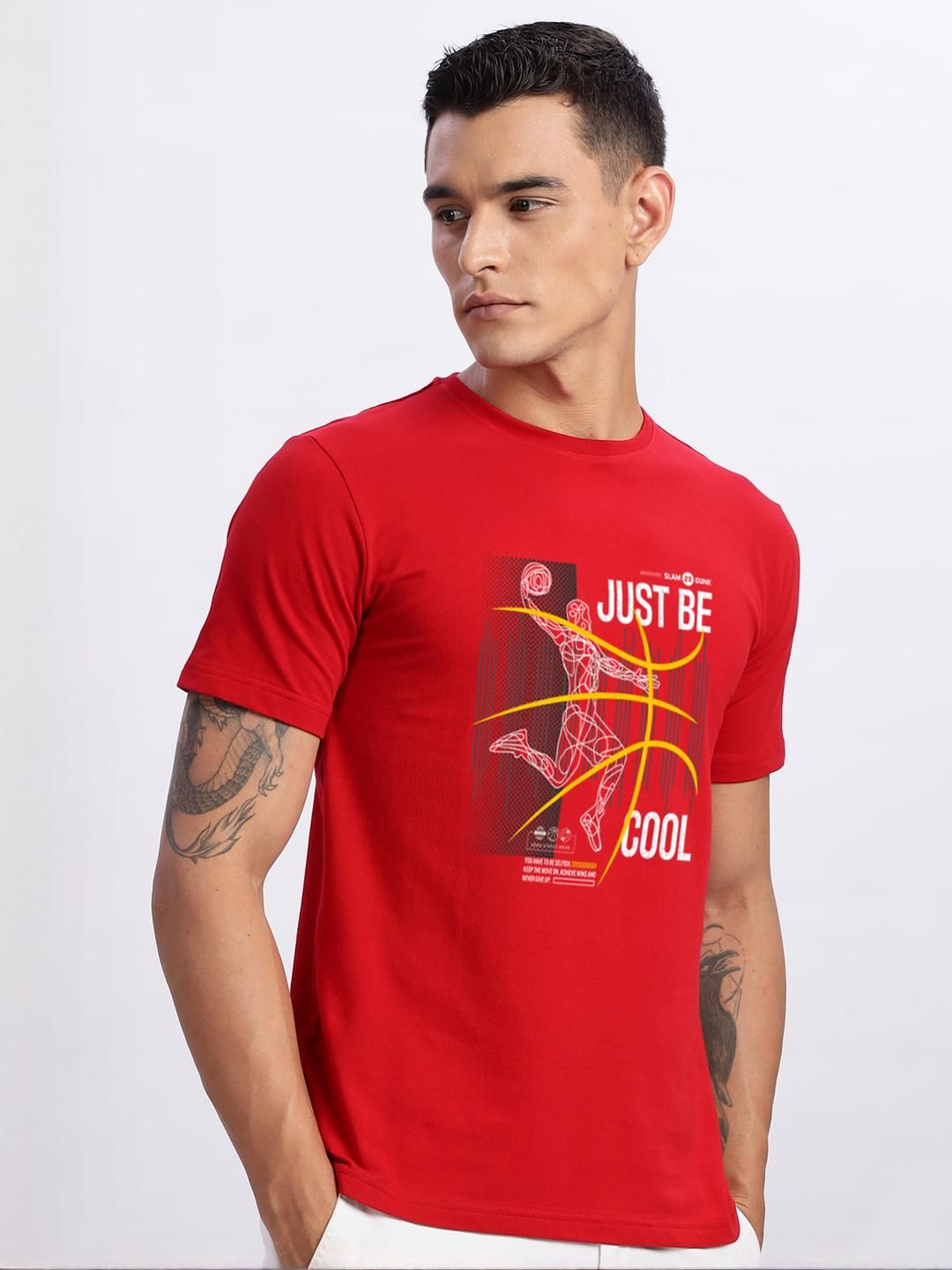 ADRO Men Red Tshirts