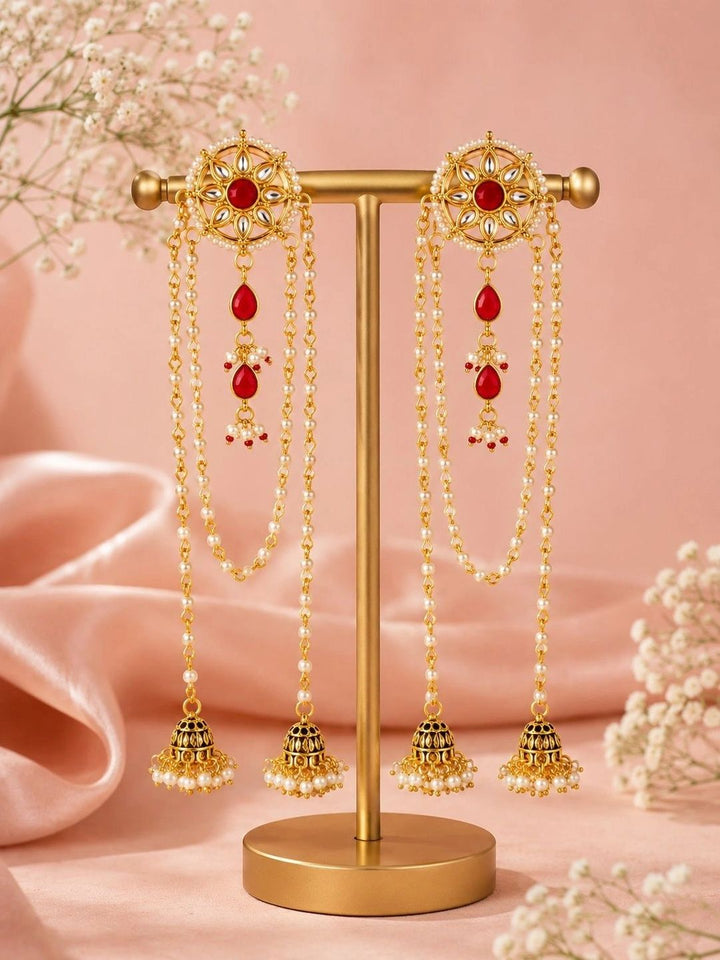 PANASH Circular Jhumkas Earrings