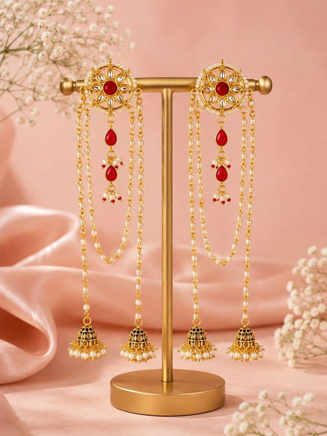 PANASH Circular Jhumkas Earrings