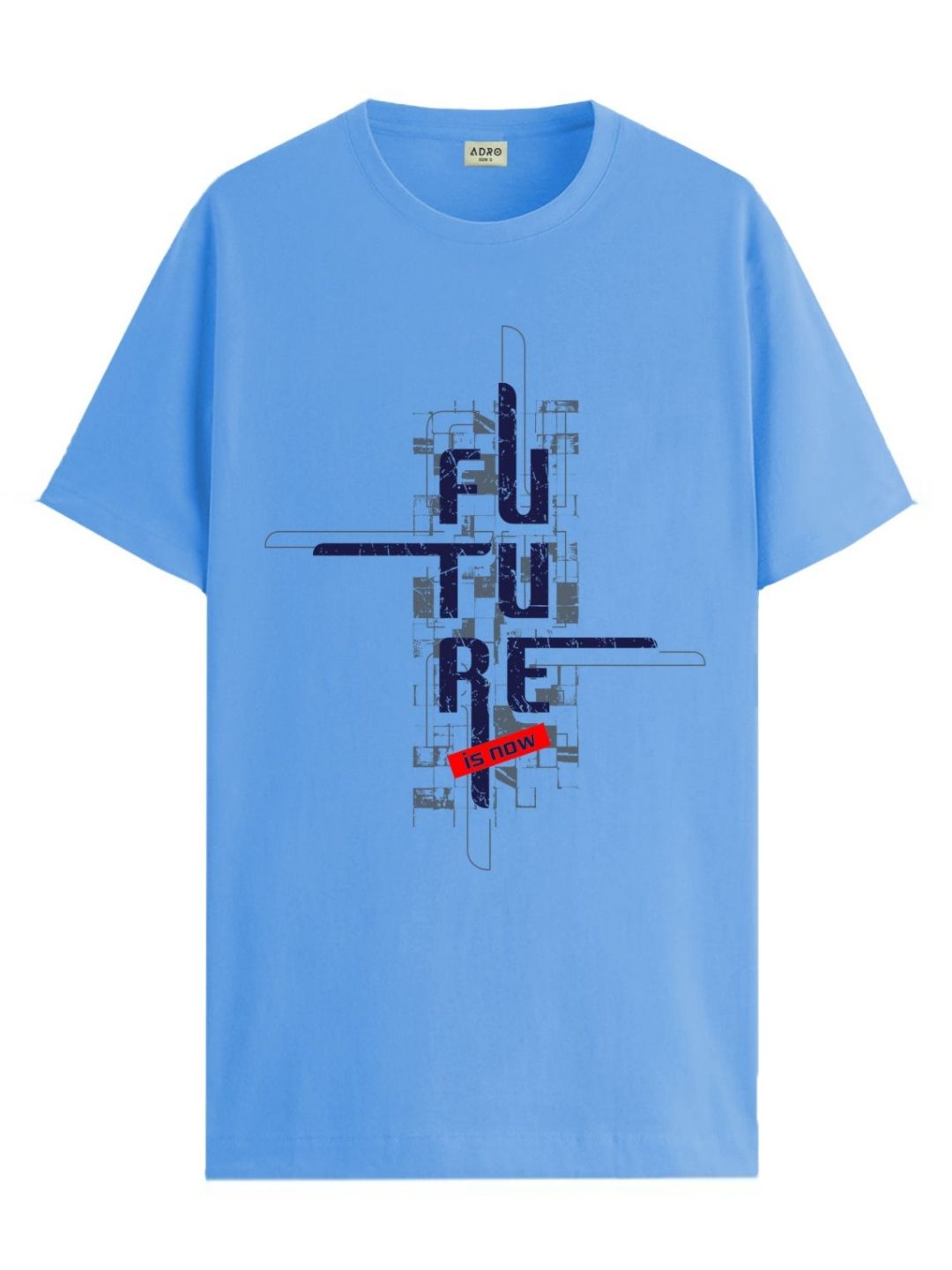 ADRO Men Graphic Printed Round Neck Cotton T-shirt