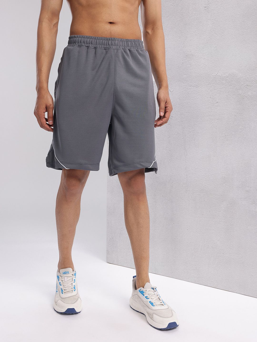 HRX by Hrithik Roshan Men Typography Print Detail Rapid-Dry Training Shorts