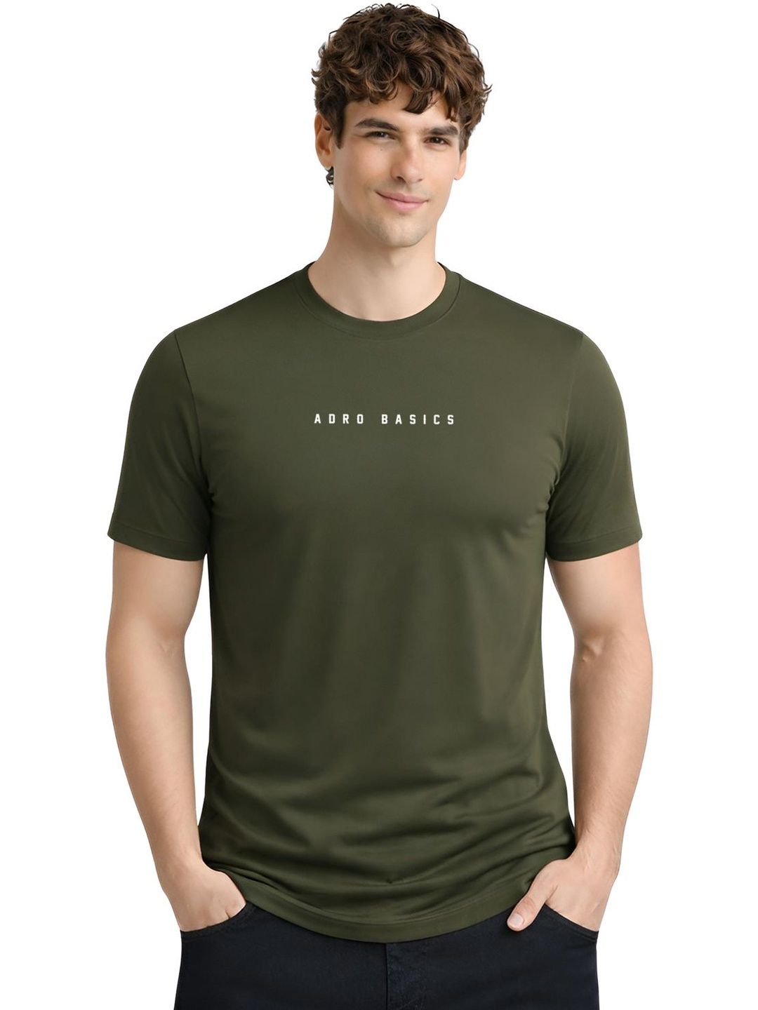 ADRO Men Typography Printed T-shirt