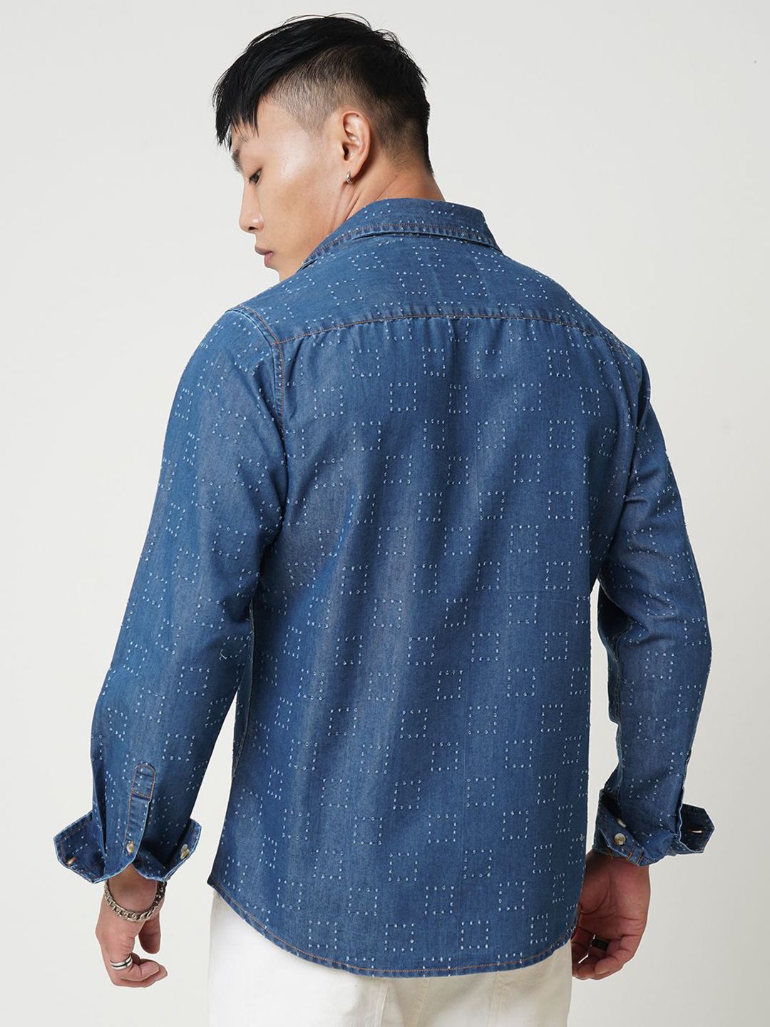 VASTRADO Men Classic Slim Fit Opaque Casual Shirt
