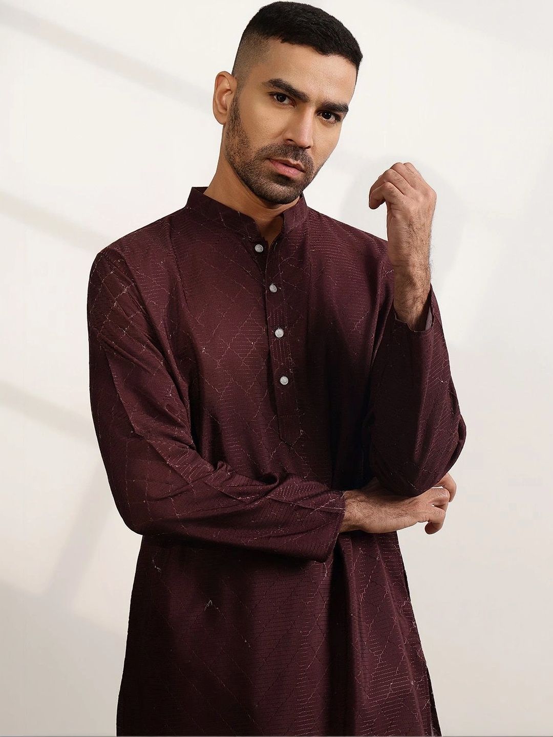 Anouk Men Ethnic Motifs Regular Kurta with Trousers