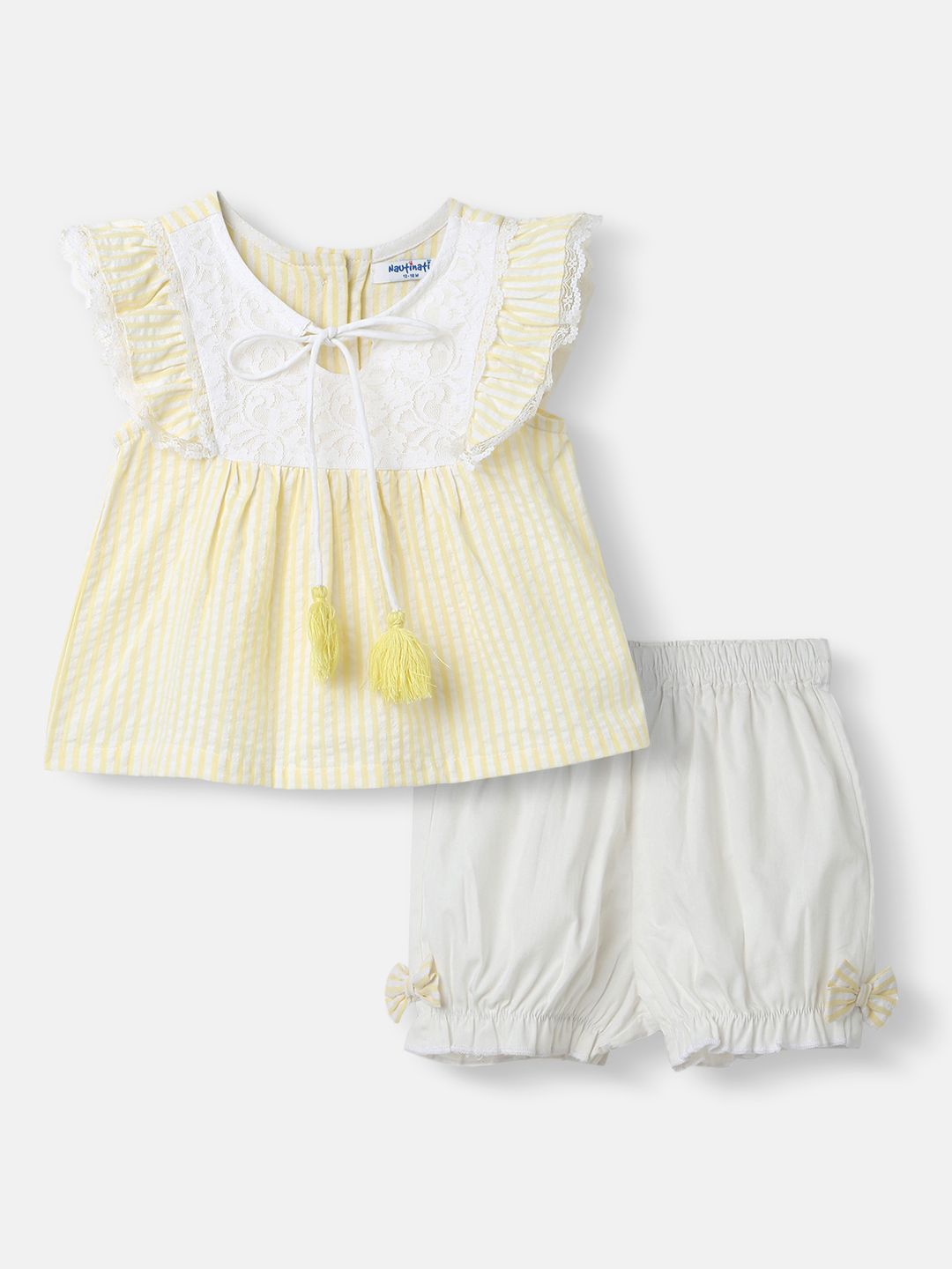 Nauti Nati Girls Striped Top with Shorts