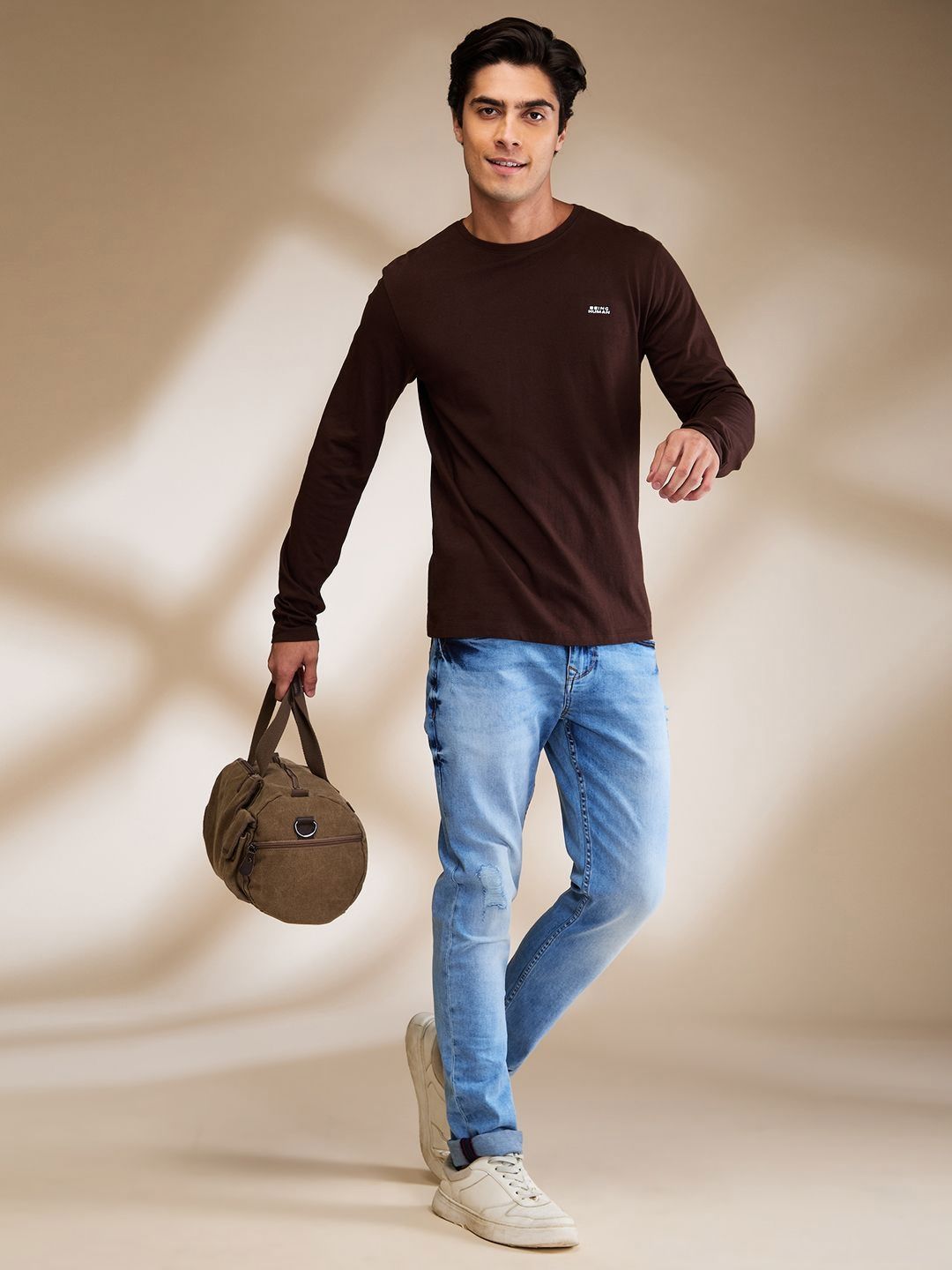 Being Human Men Typography Printed Round Neck Cotton T-shirt