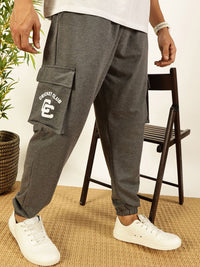 Thomas Scott Men Relaxed Fit Mid Rise Cargo Joggers
