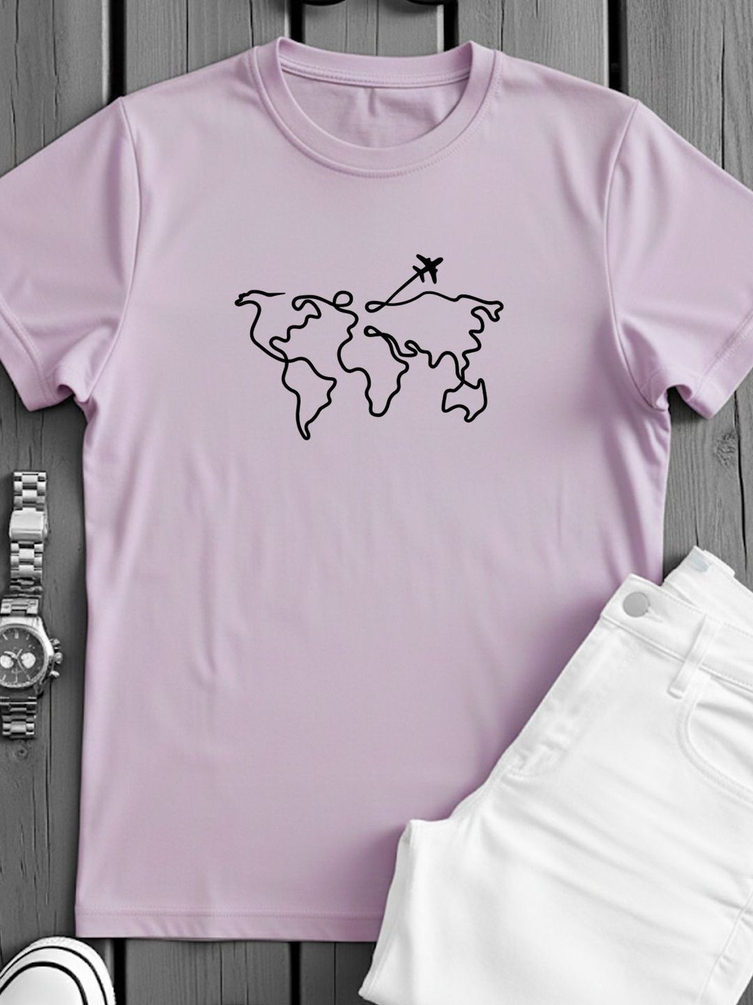 ADRO Men Graphic Printed Round Neck Cotton T-shirt