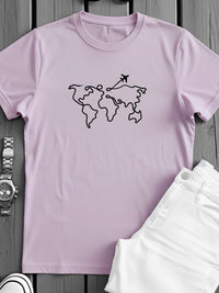 ADRO Men Graphic Printed Round Neck Cotton T-shirt