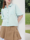DressBerry Tranquil and Timeless Seersucker Relaxed Fit Shirt