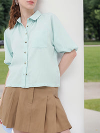 DressBerry Tranquil and Timeless Seersucker Relaxed Fit Shirt