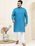 SOJANYA PLUS Kolar Mandarin Kurta Lurus Kapas Tulen dengan Piyama