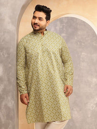 SOJANYA PLUS Floral Printed Mandarin Collar Straight Kurta