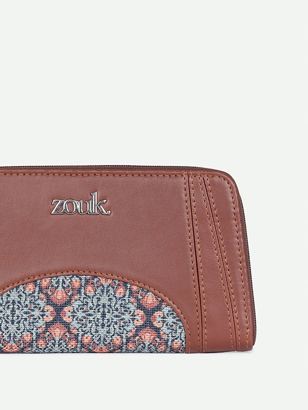ZOUK Women Arika Zipper Wallet Kolkata Nouveau
