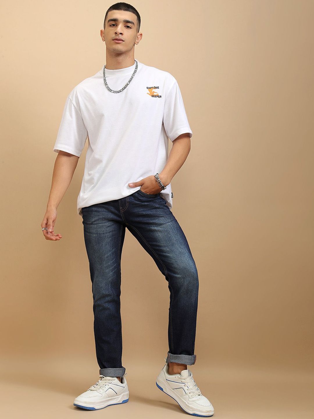 HIGHLANDER Men Slim Fit Light Fade Stretchable Jeans