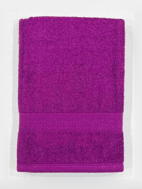 BOMBAY DYEING Tulip Purple Pure Cotton 450 GSM Bath Towel